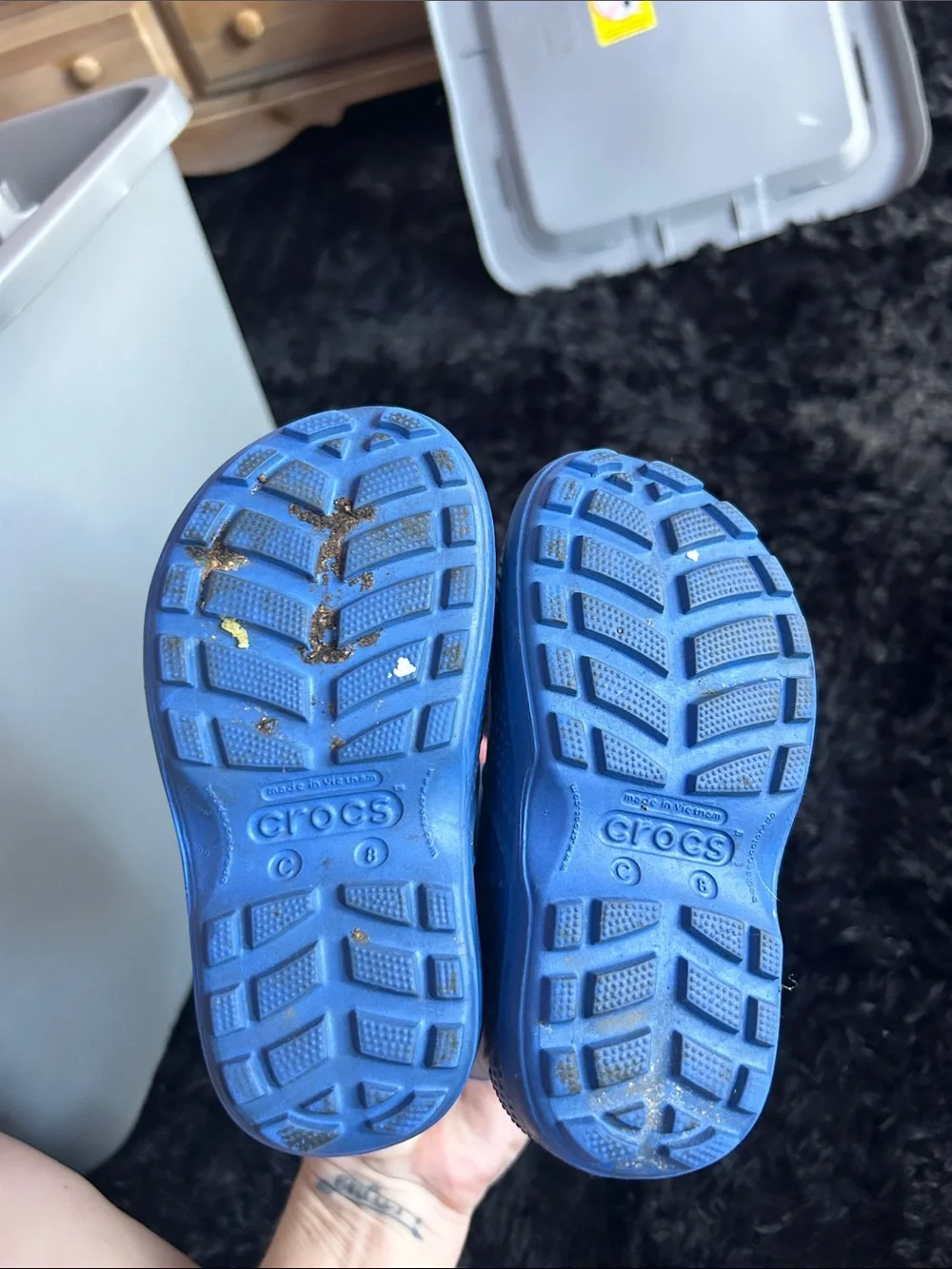 CROCS Kids' Royal Blue Pull-On Rain Boots